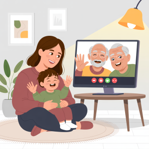 Objectif personnel “Faire des visios avec mes petits-enfants”